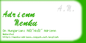 adrienn menku business card